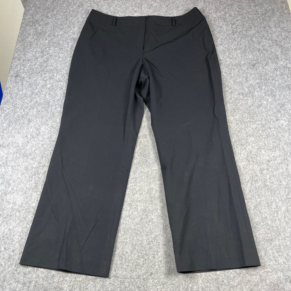 Apostrophe Black Wide Leg Dress Pants Womens 18W Stretch Career Trousers Capsule